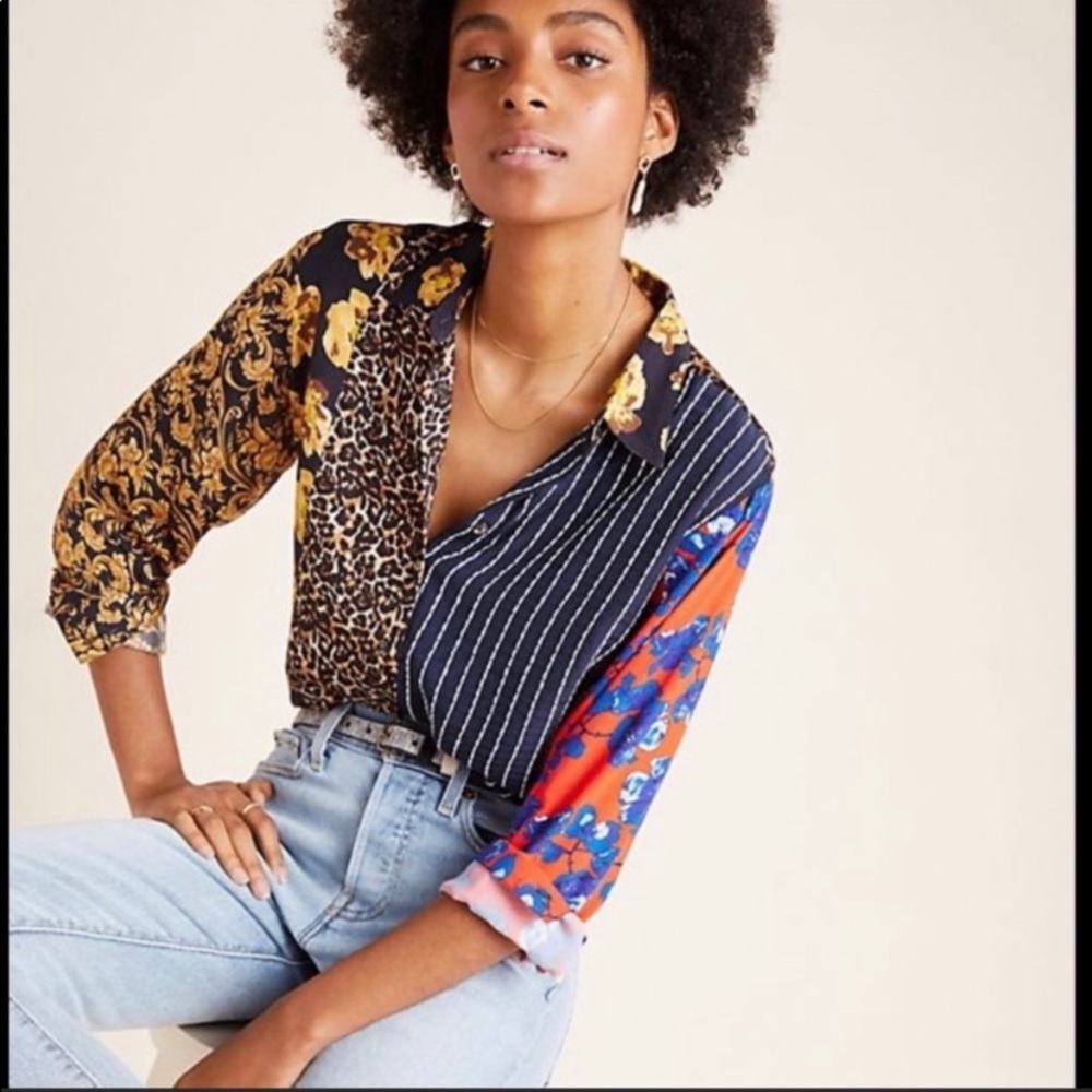 NWOT Anthropologie/ Dhruv Kapoor Buttondown Size S
